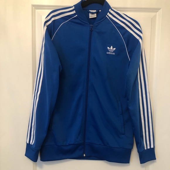 Adidas Boy’s XL Track Jacket - Blue - Picture 1 of 4